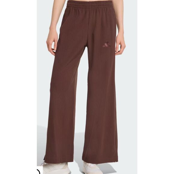 adidas Pants - NWT Adidas ALL SZN WINTERIZED WIDE LEG PANTS Sz Small Shadown Brown Multi Sport